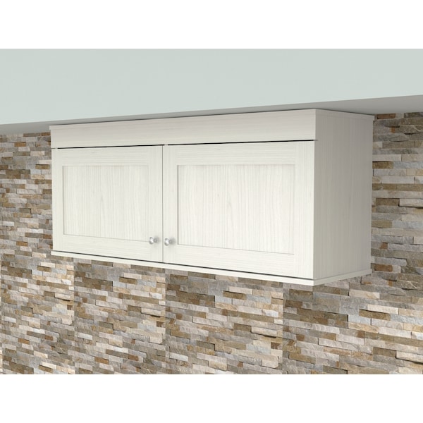 Buffet Cabinet 47.2 in. W x 19.69 in. H x 13.54 in. D in Washed Oak Wall Mounted 2-Door